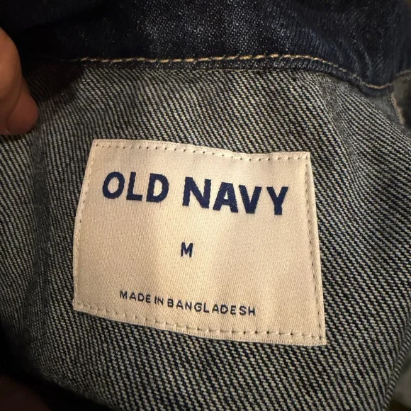 Old Navy Dark Wash Denim Jacket Women’s Medium - Picture 5 of 5